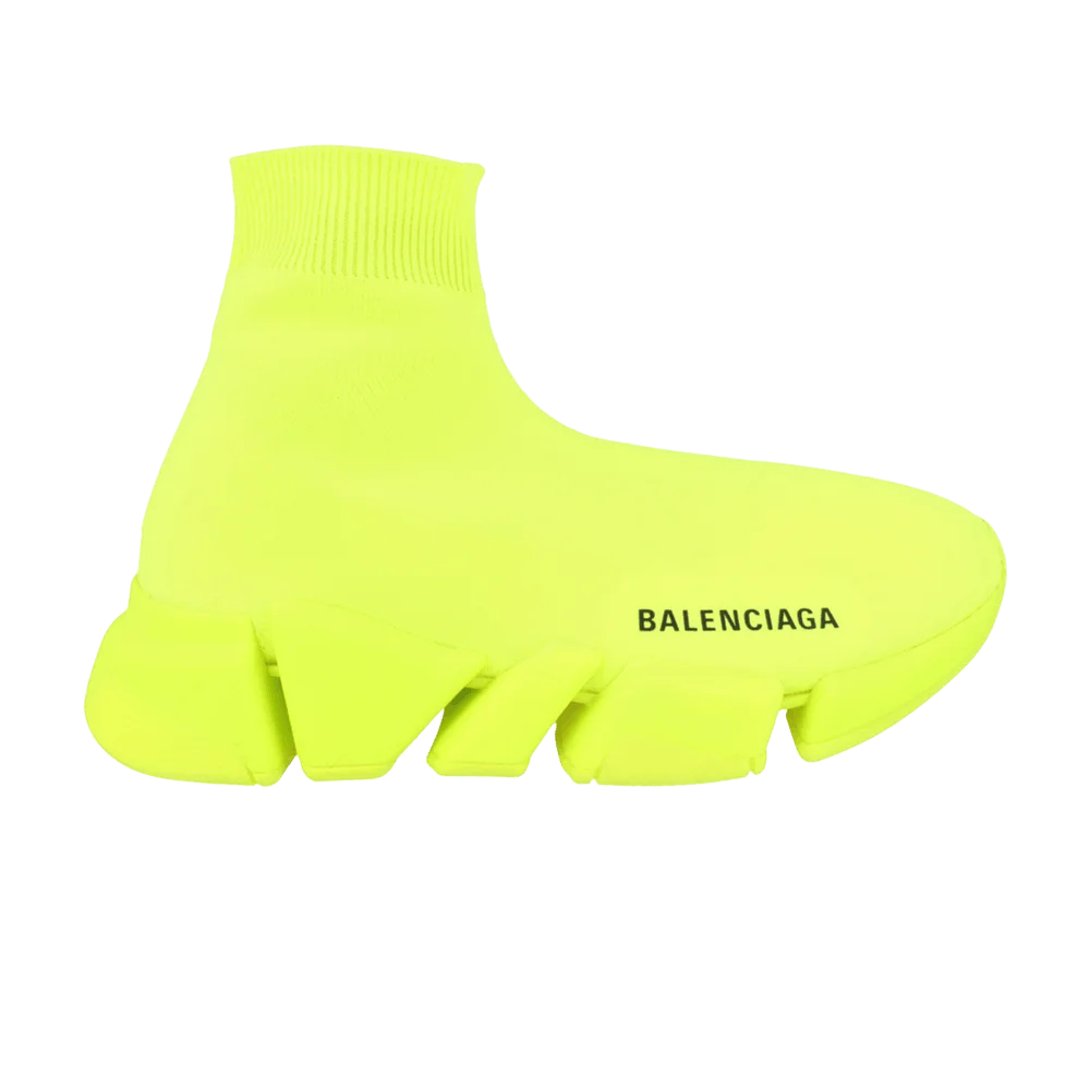 Krossovki-Balenciaga-Wmns-Speed-2-Knit-Sneaker-Fluo-Yellow