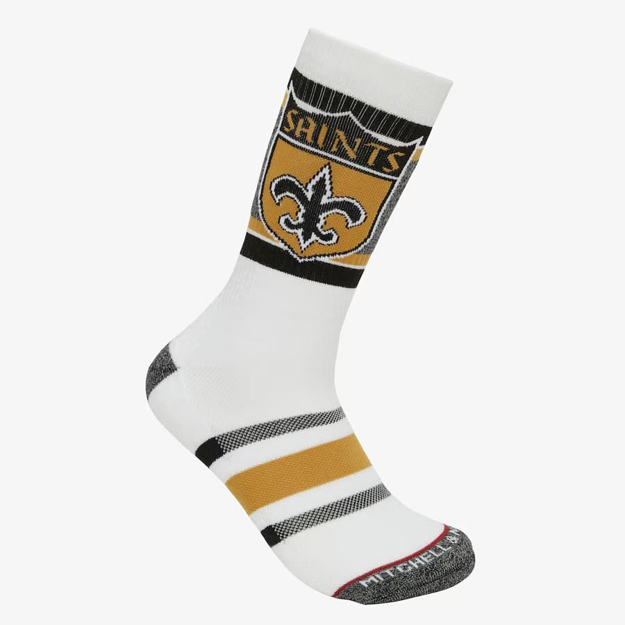 Спортивные носки Mitchell & Ness New Orleans Saints Interception Crew Socks