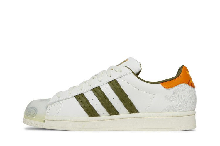Кроссовки Adidas Superstar 'Bandana - Off White Focus Orange'