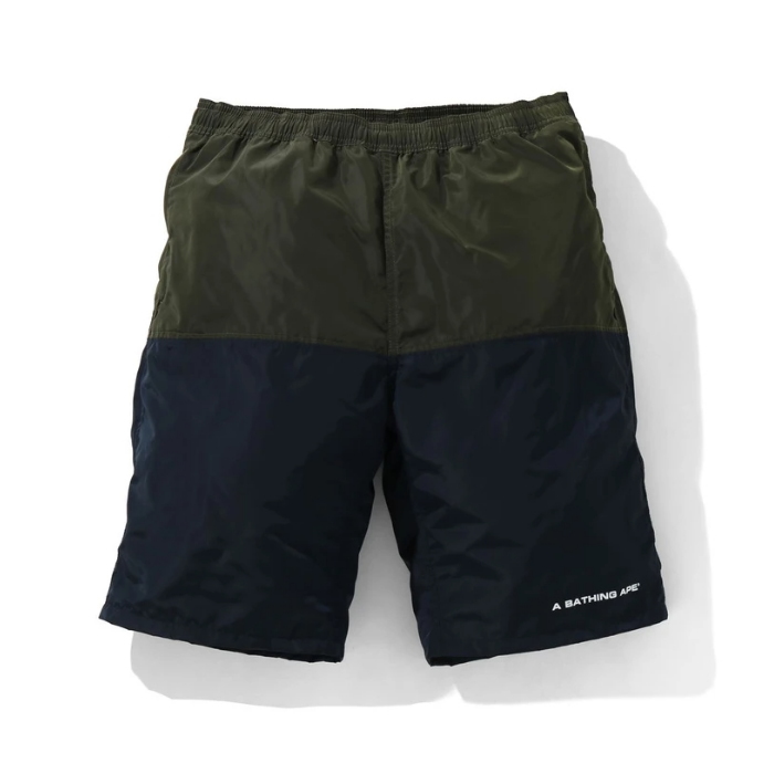Спортивные шорты BAPE Color Block Track Short Black/Green