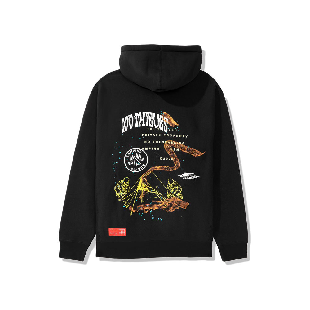 Худи 100 Thieves Camping SZN Hoodie Black
