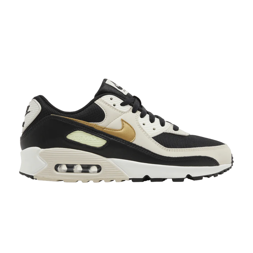 Krossovki-Nike-Wmns-Air-Max-90-Black-Metallic-Gold