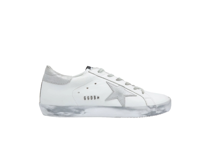 Кроссовки Golden Goose Wmns Superstar White Silver Sparkle