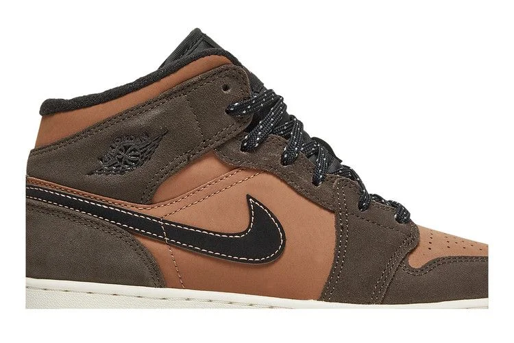Кроссовки Air Jordan 1 Mid SE GS 'Earth Tone'