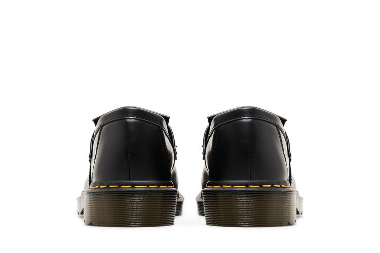 Кроссовки Dr. Martens Adrian Yellow Stitch Leather Tassel Loafer 'Black'