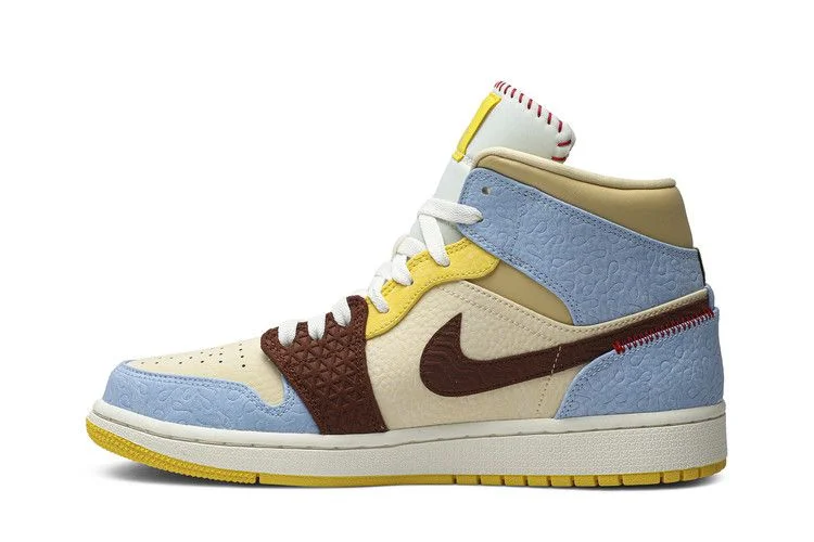 Кроссовки Maison Chateau Rouge x Air Jordan 1 Mid SE 'Fearless'