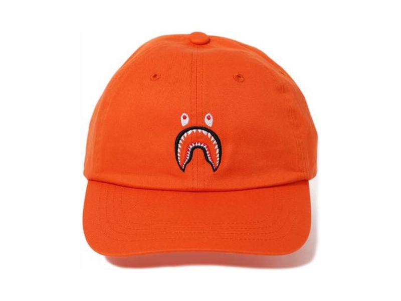 Бейсболка BAPE 2nd Shark Panel Cap Orange