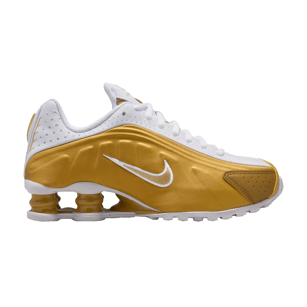 Krossovki-Nike-Shox-R4-GS-Metallic-Gold