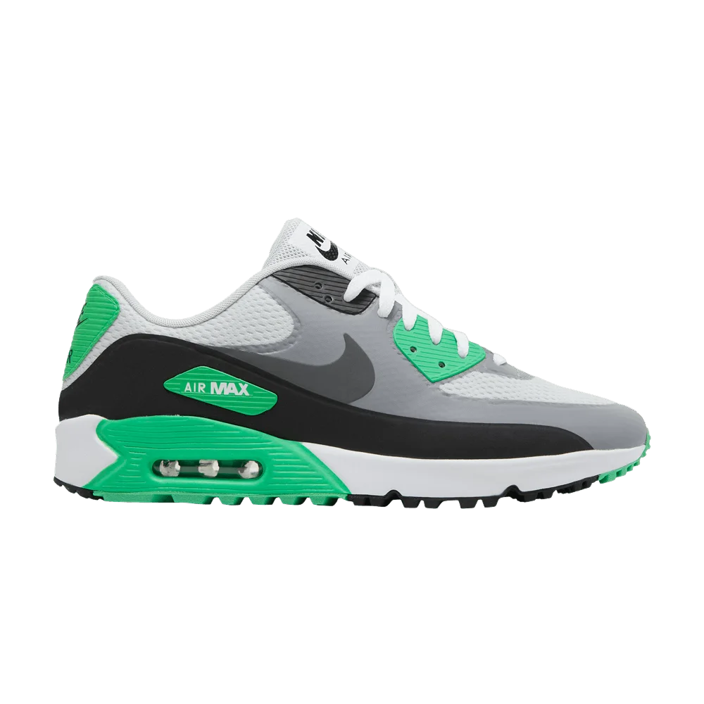 Krossovki-Nike-Air-Max-90-Golf-White-Flash-Lime