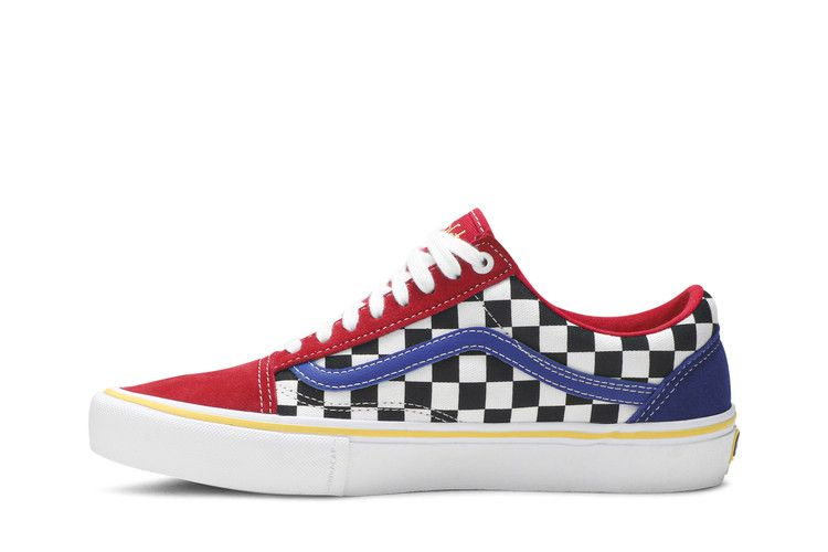 Кроссовки Vans Brighton Zeuner x Old Skool Pro 'Red Checker Blue'