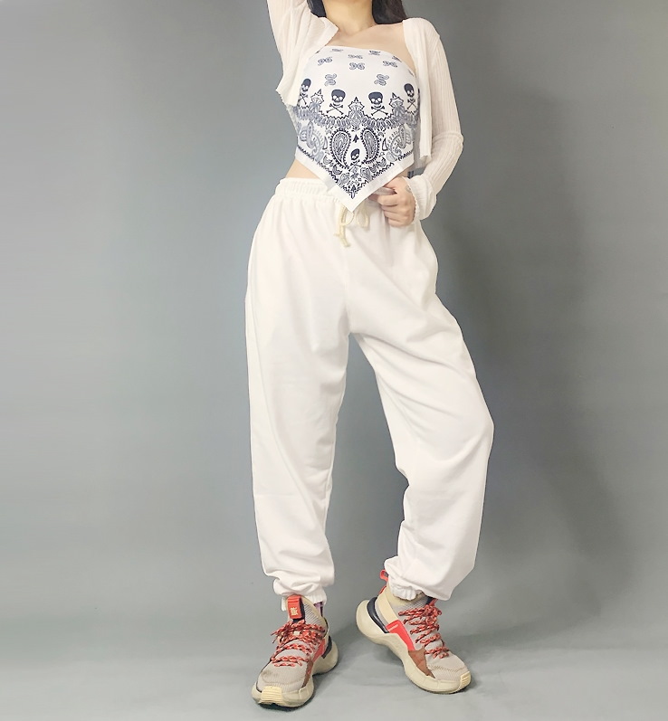 Спортивные брюки 2020 Hip-hop Sweatpants Monochromatic White