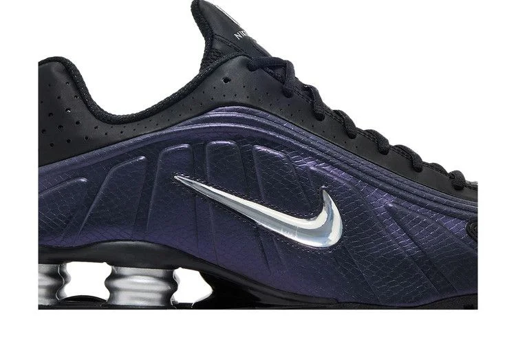 Кроссовки Nike Shox R4 'Black Metallic Silver Purple Dynasty'