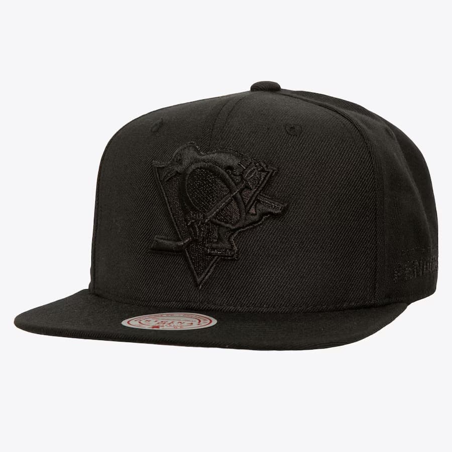 Бейсболка Mitchell & Ness Black Pittsburgh Penguins Pearl Snapback Hat