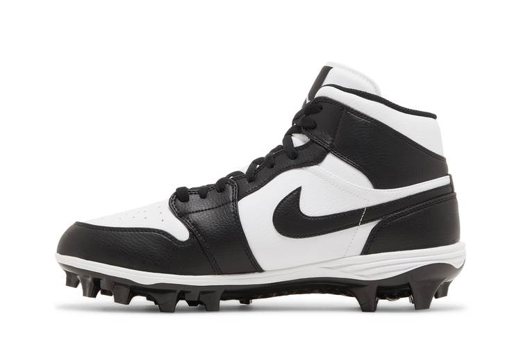 Кроссовки Air Jordan 1 Mid TD Cleat 'Black White' 2023