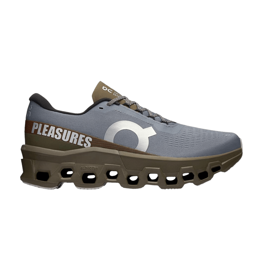 Кроссовки The Loop Running Supply x Pleasures x ON Cloudmonster 2 'Mist Olive'