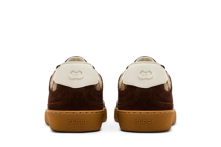 Кроссовки Gucci G75 'Interlocking G - Dark Brown Suede'