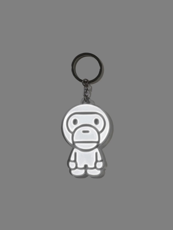 Брелок для ключей BAPE Baby Milo Reflective Keychain White