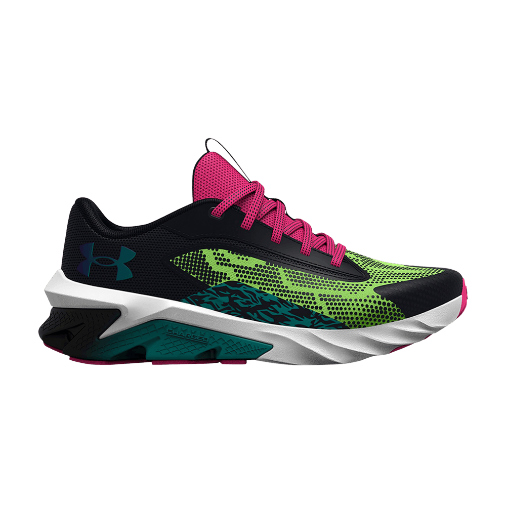 Кроссовки Under Armour Scramjet 4 Wild GS 'Black Quirky Lime'