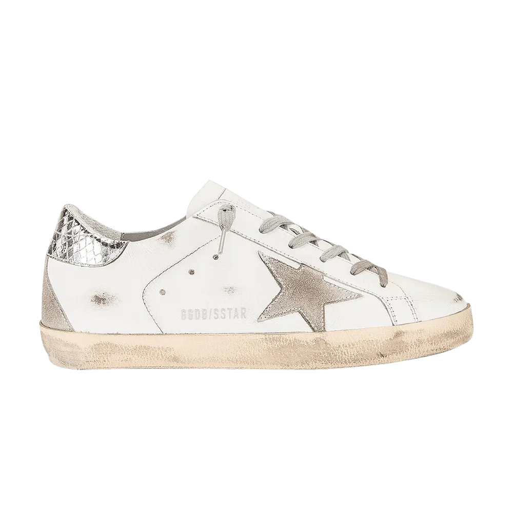 Кроссовки Golden Goose Wmns Superstar 'Silver Snakeskin'