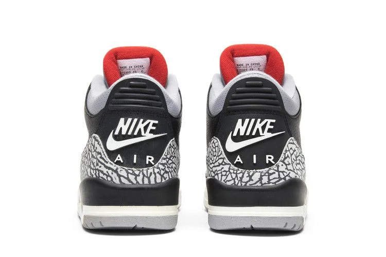 Кроссовки Air Jordan 3 Retro 'Black Cement' 2001