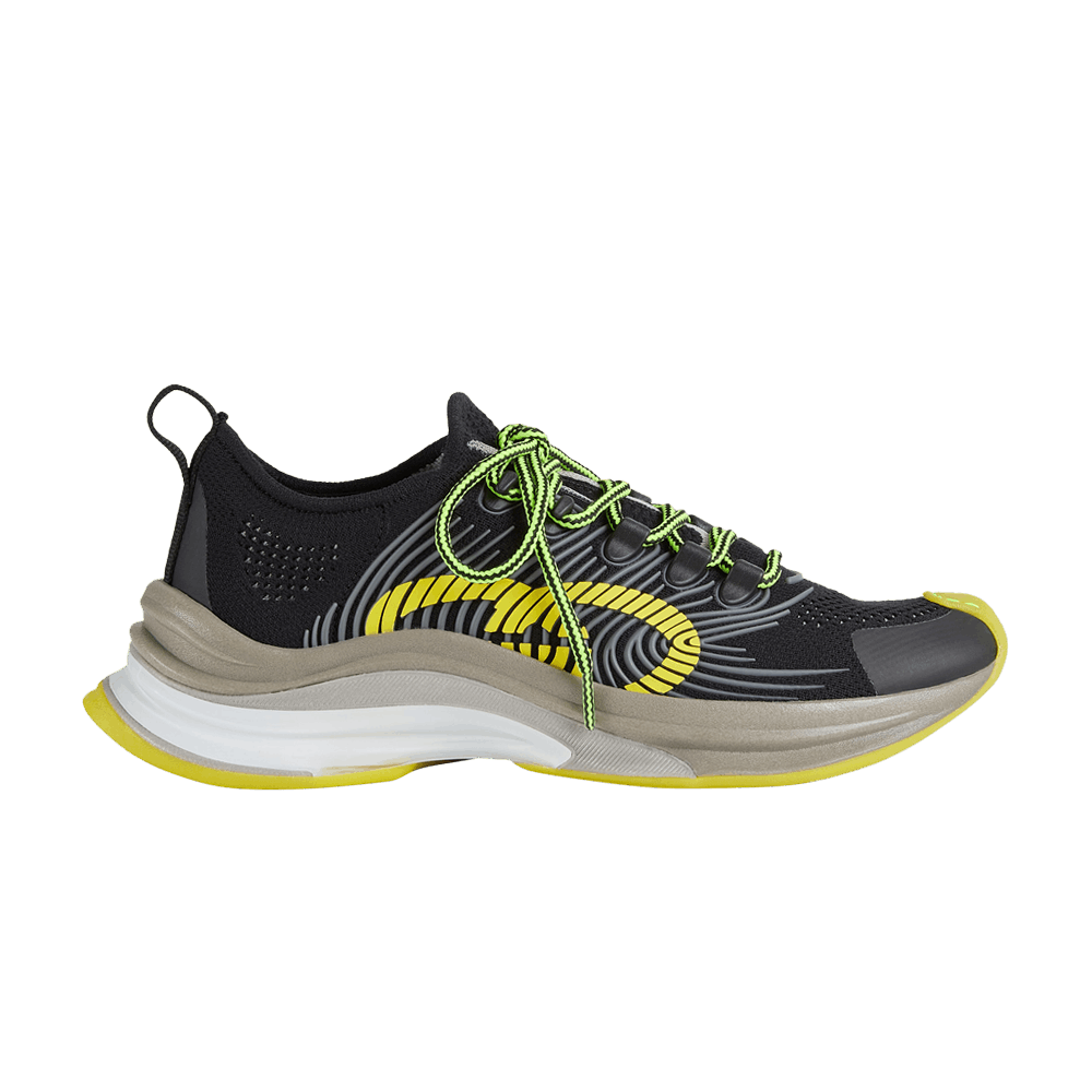 Кроссовки Gucci Wmns Run Sneaker 'Black Yellow'