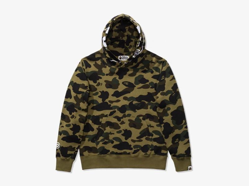 Худи BAPE 1St Camo 2Nd Ape Pullover Hoodie Green