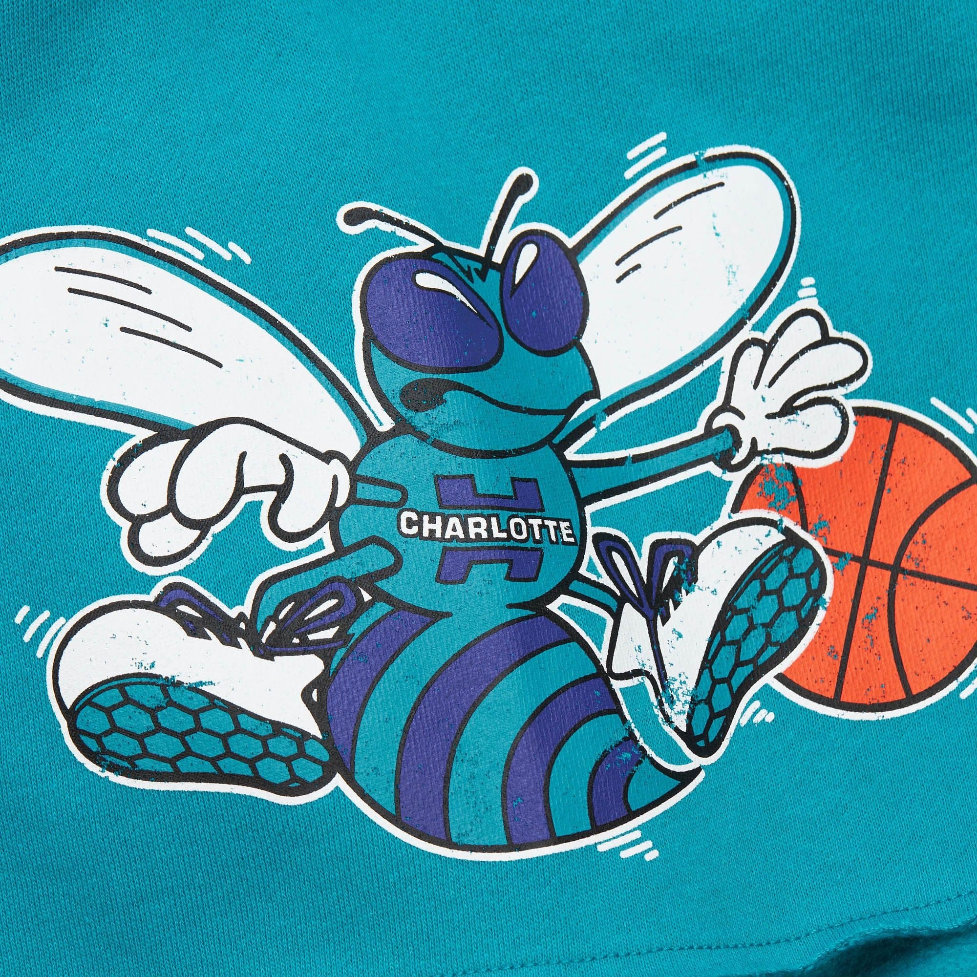 Спортивные шорты Mitchell & Ness Postgame Fleece Vintage Logo Charlotte Hornets Shorts