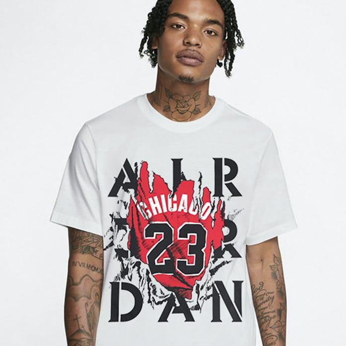 Футболка Ehot Jordan Crack White T-shirt
