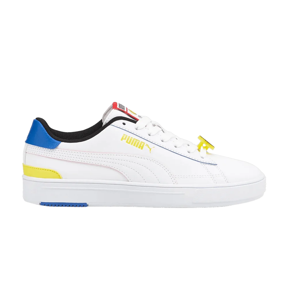 Кроссовки Puma SmileyWorld x Serve Pro Big Kid 'White Vibrant Yellow'