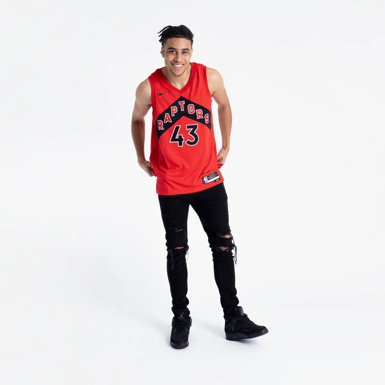 2023-24-Toronto-Raptors-Pascal-Siakam-43-Swingman-Icon-Edition-Red-Jersey-3