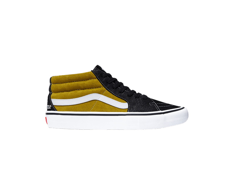 Кроссовки Supreme x Vans Sk8 Mid Pro Corduroy Croc