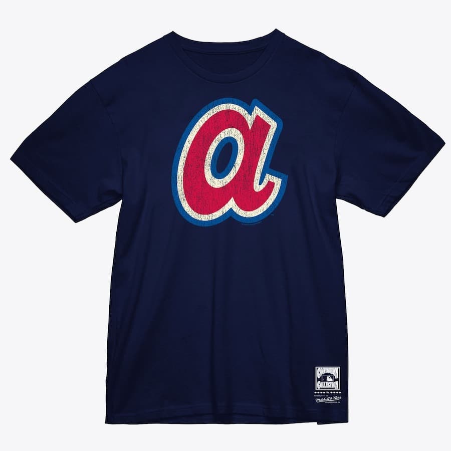 Футболка Mitchell & Ness Navy Atlanta Braves Under The Lights T-Shirt