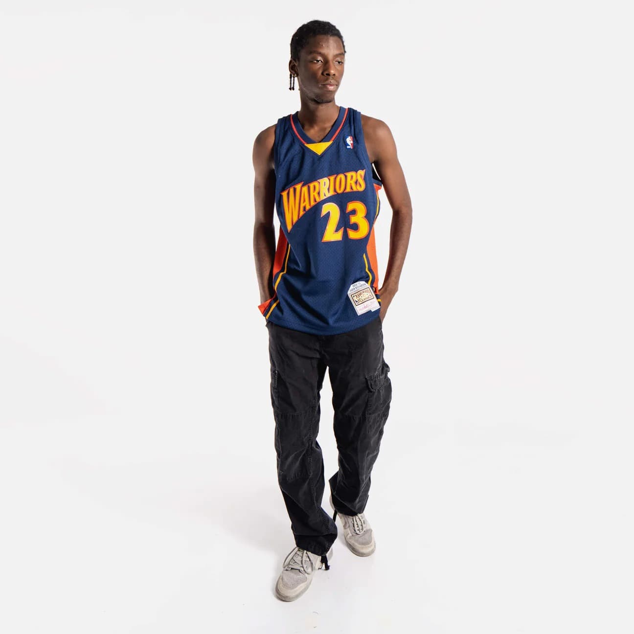Баскетбольная джерси 2002-03 Golden State Warriors Jason Richardson #23 HWC Navy Jersey