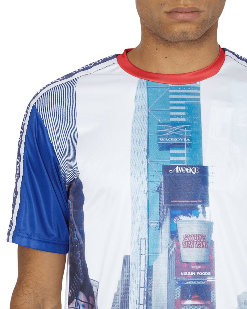 Футболка Awake x Kappa Evander Jersey White/Royal/Red