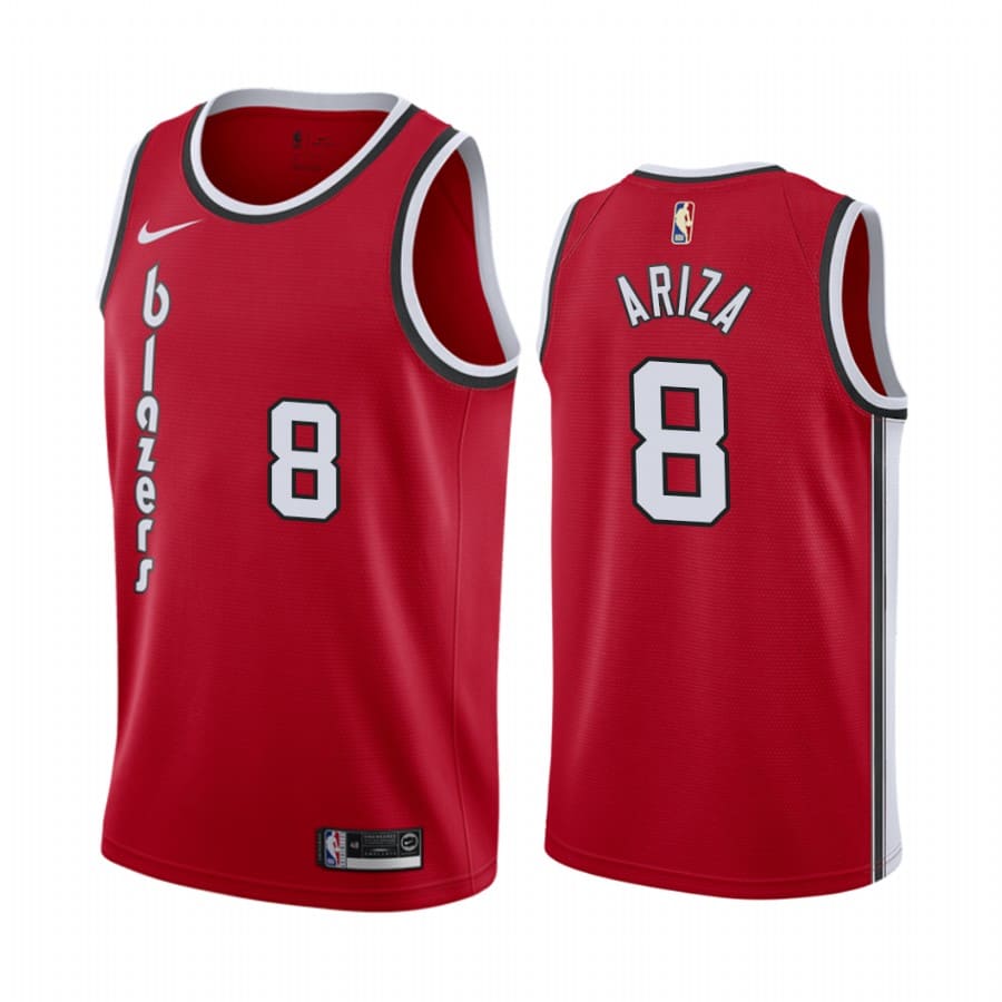 Баскетбольная джерси 2020-21 Portland Trail Blazers #8 Trevor Ariza Classic Edition Red Swingman Jersey