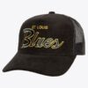 Mitchell-Ness-Black-St.-Louis-Blues-Times-Up-Trucker-Adjustable-Hat-100x100