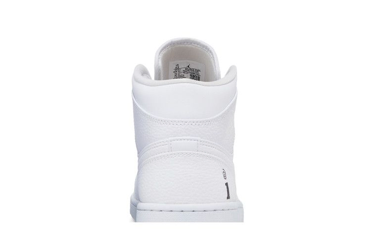 Кроссовки Interscope Records x Air Jordan 1 Mid 'Triple White'