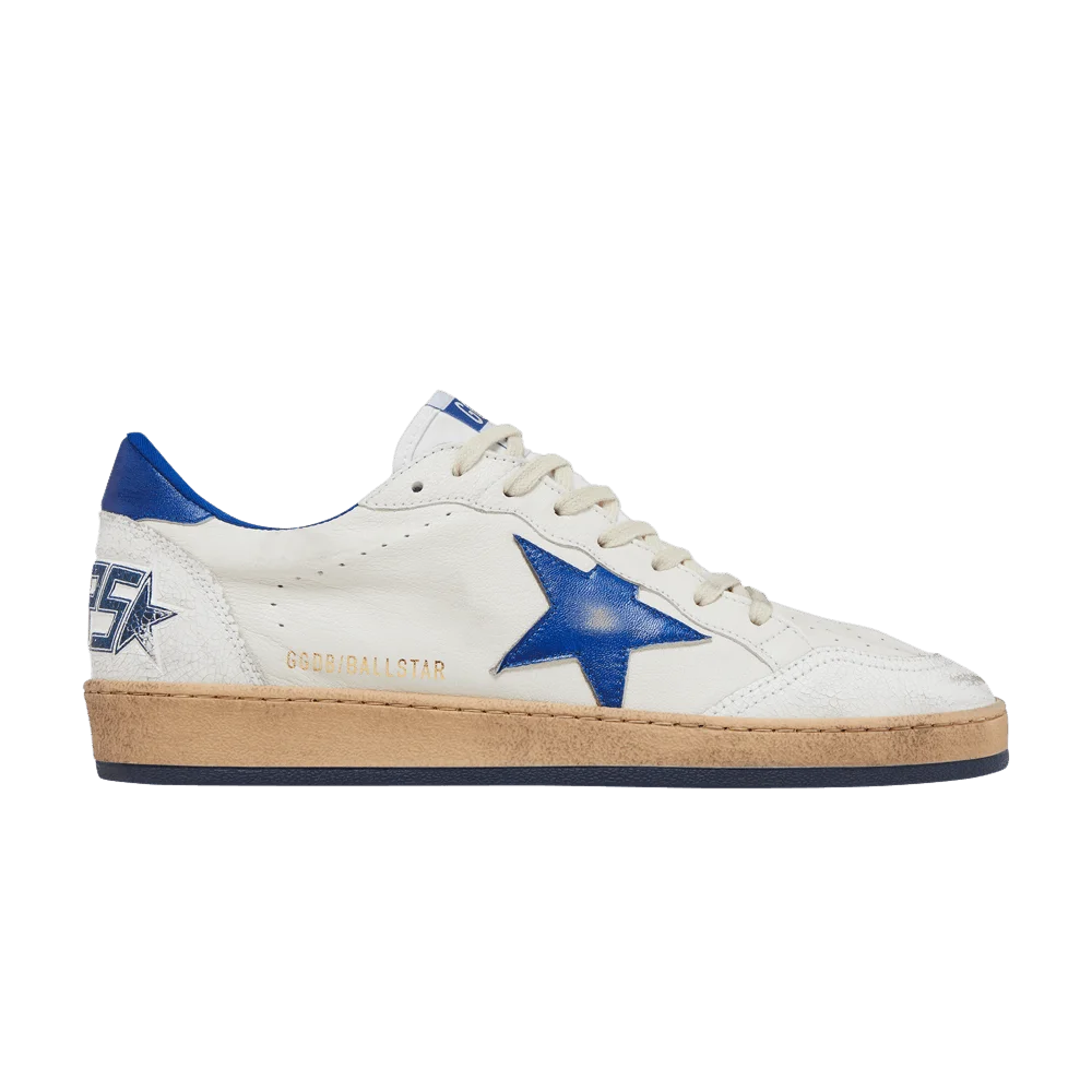Krossovki-Golden-Goose-Ball-Star-White-Blue
