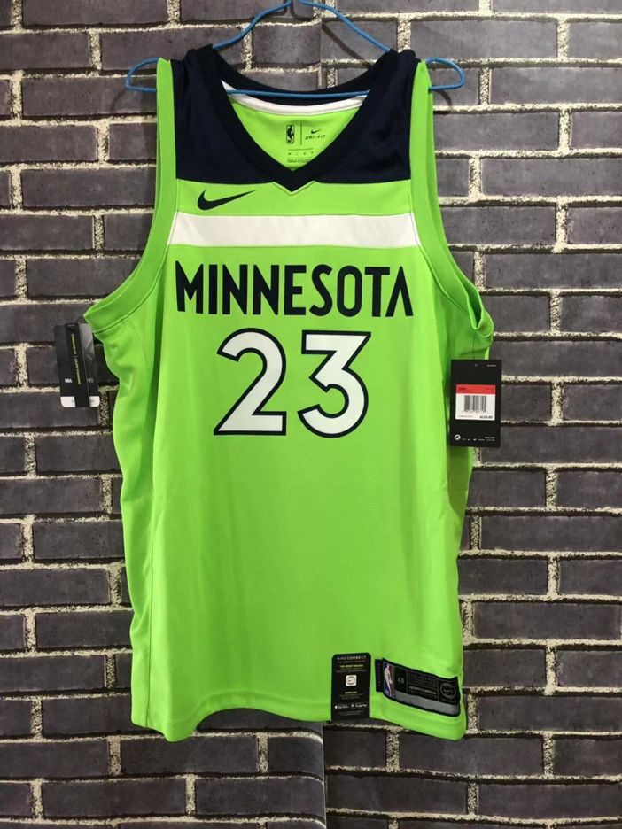 Баскетбольная джерси 2017-18 Jimmy Butler Minnesota Timberwolves #23 Statement Green