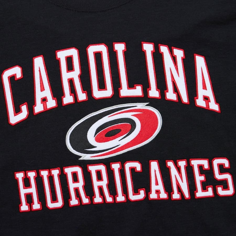 Футболка Mitchell & Ness Black Carolina Hurricanes Legendary Slub T-Shirt