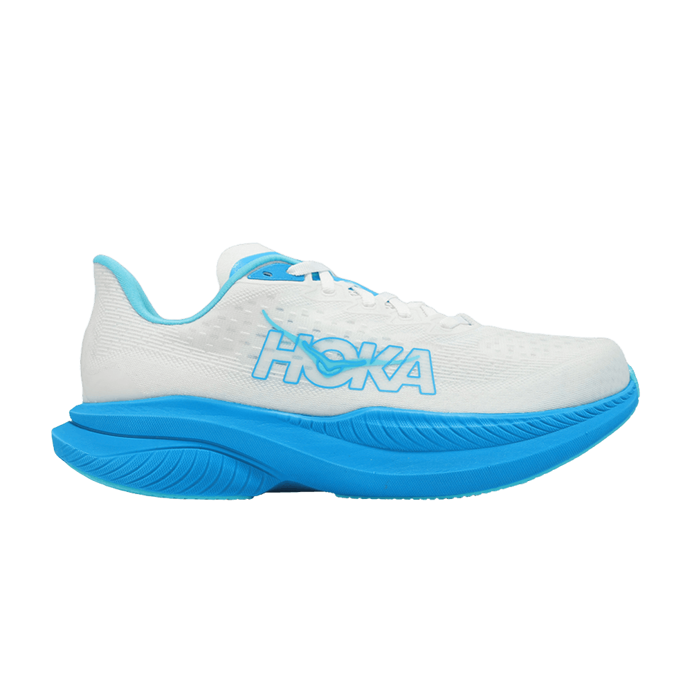 Кроссовки HOKA Mach 6 Wide 'White Skyward Blue'