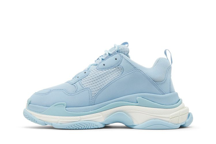 Кроссовки Balenciaga Triple S Sneaker 'Allover Logo - Light Blue'