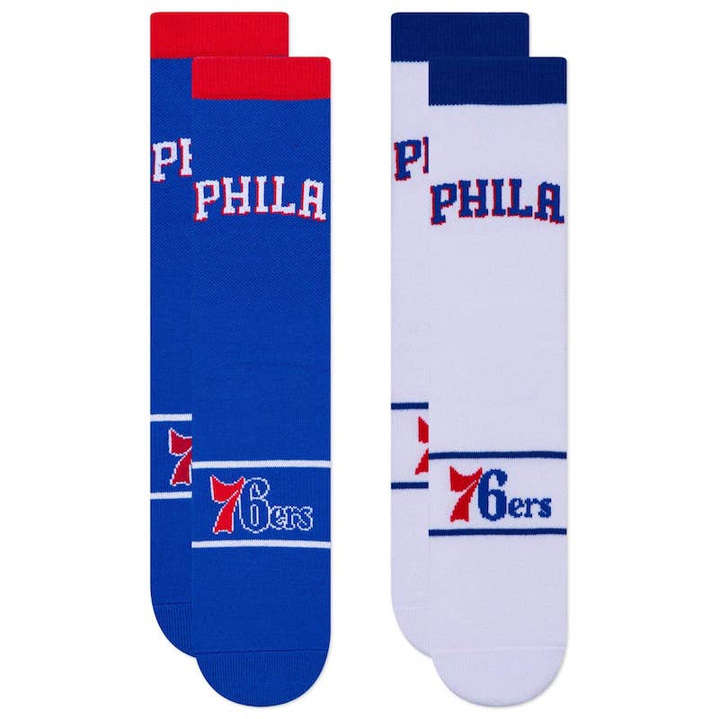 Philadelphia-76ers-Two-Pack-Home-Away-Uniform-Crew-Socks-2