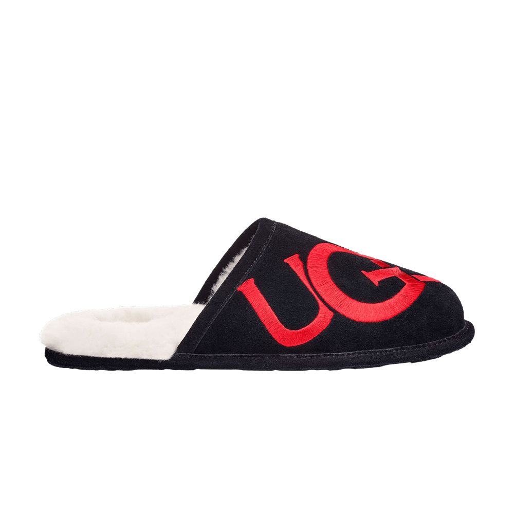 UGG Scuff Slipper 'Logo - Black Red'