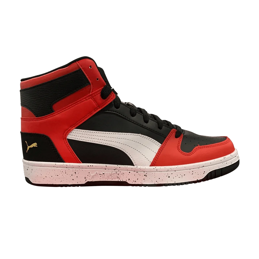 Krossovki-Puma-Rebound-LayUp-Speckle-Black-High-Risk-Red