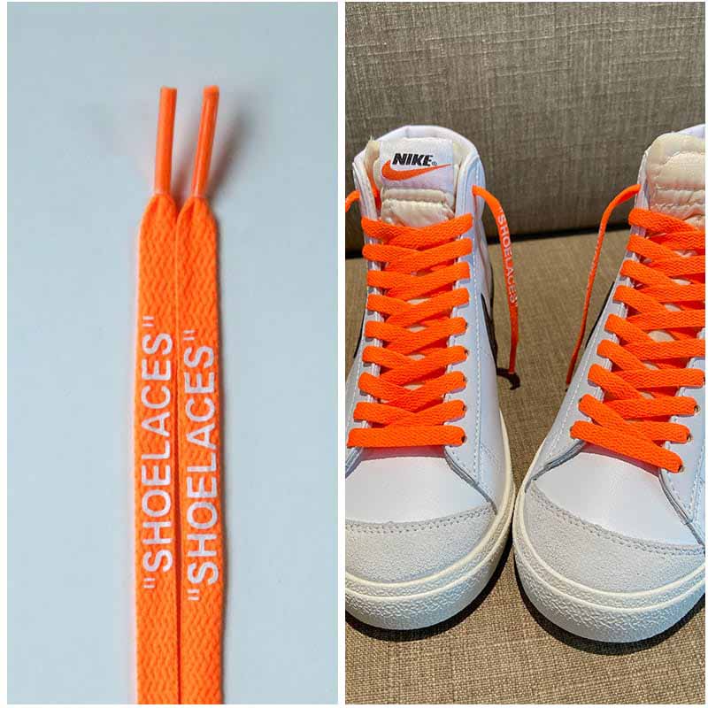 Шнурки Gorilla Guard Nike Blazer Mid Text Orange Laces