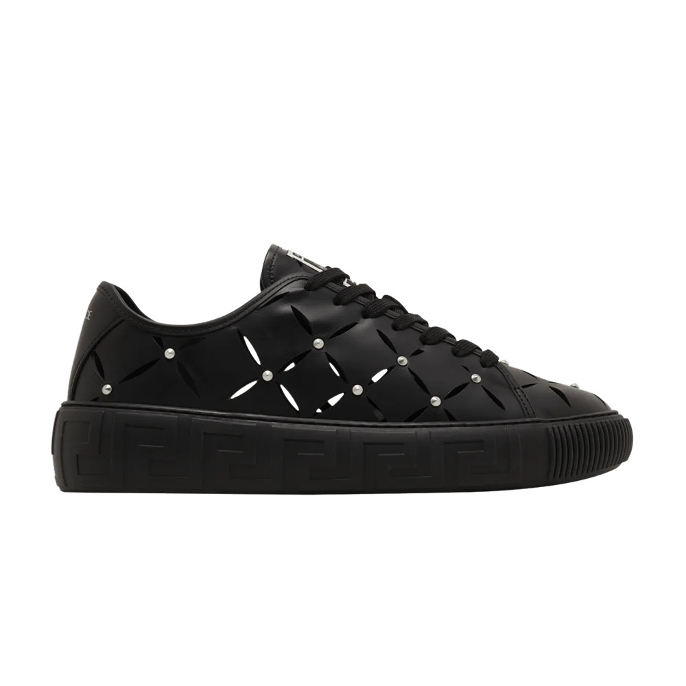 Кроссовки Versace Greca Sneaker 'Cut-Out Stud - Black'