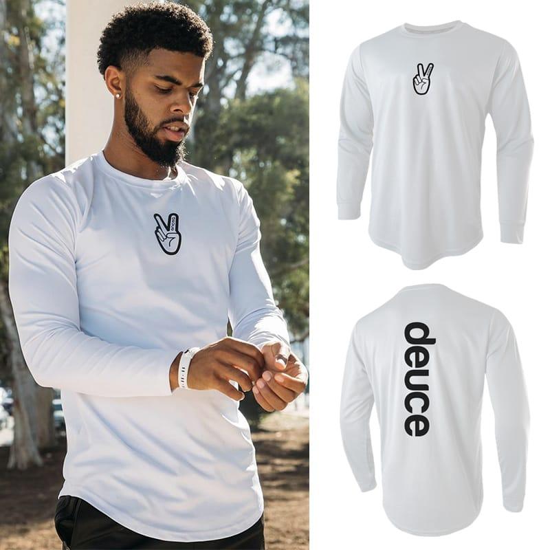 Футболка Ehot Deuce White Longsleeve