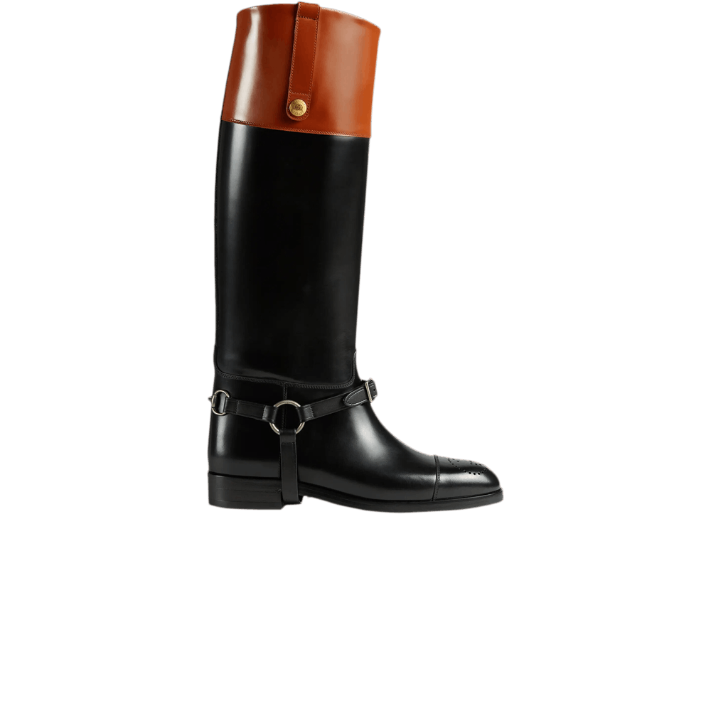 Кроссовки Gucci Wmns Knee-High Boot 'Harness - Black'