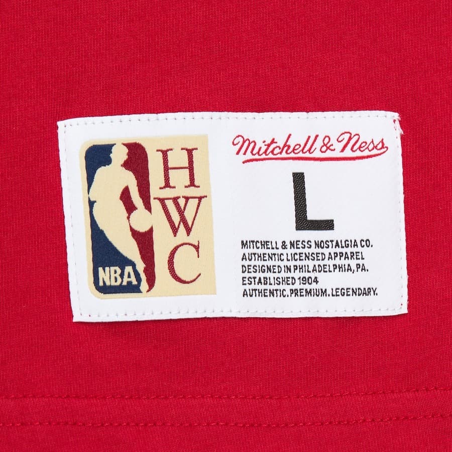 Футболка Mitchell & Ness Red Philadelphia 76ers Team OG 3.0 Vintage T-Shirt